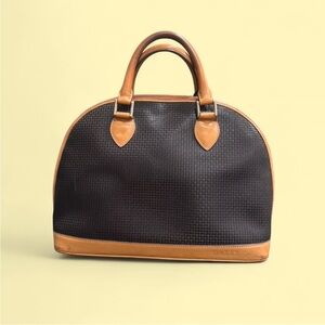 Bally Elegant Black and Tan Women's Handbag